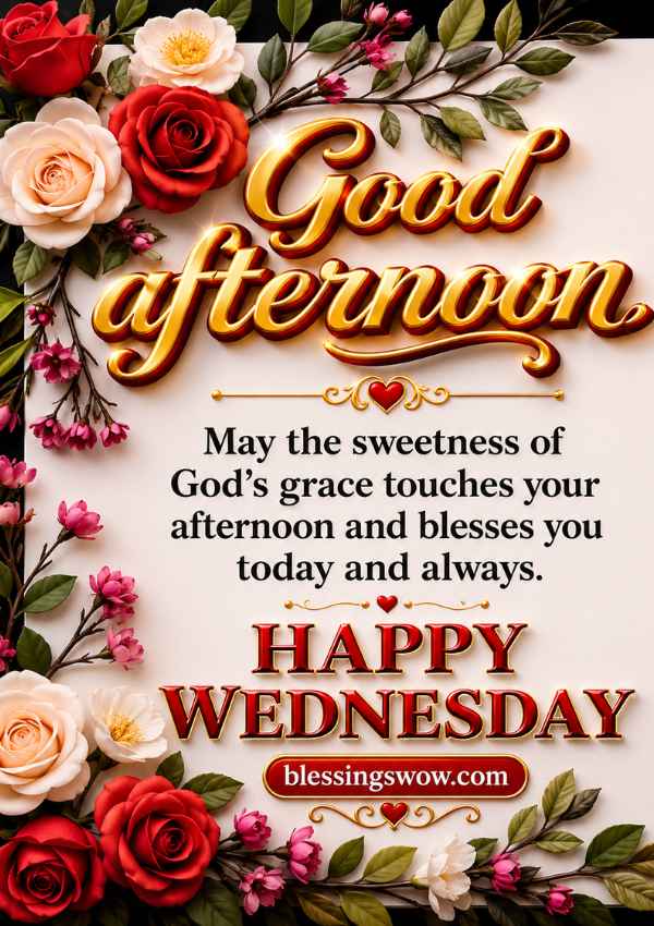 Good afternoon Wednesday image