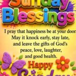 Sunday blessings image with flower