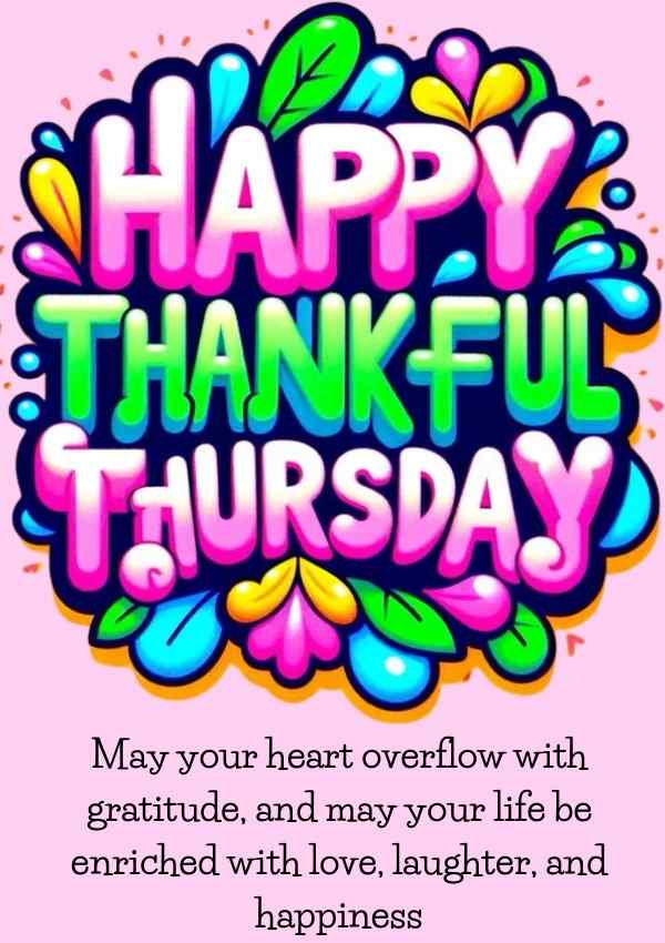 Happy thankful Thursday with flowers