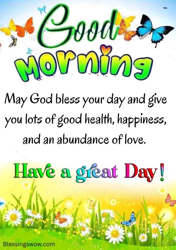 Good morning prayer for health, happiness, and love