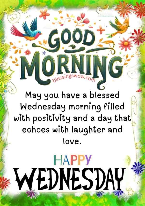 90+ Beautiful Good Morning and Happy Wednesday Blessings