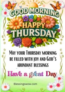 100 Happy and Positive Thursday Morning Blessings for Friends