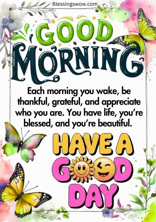 A beautiful Thursday morning wish card