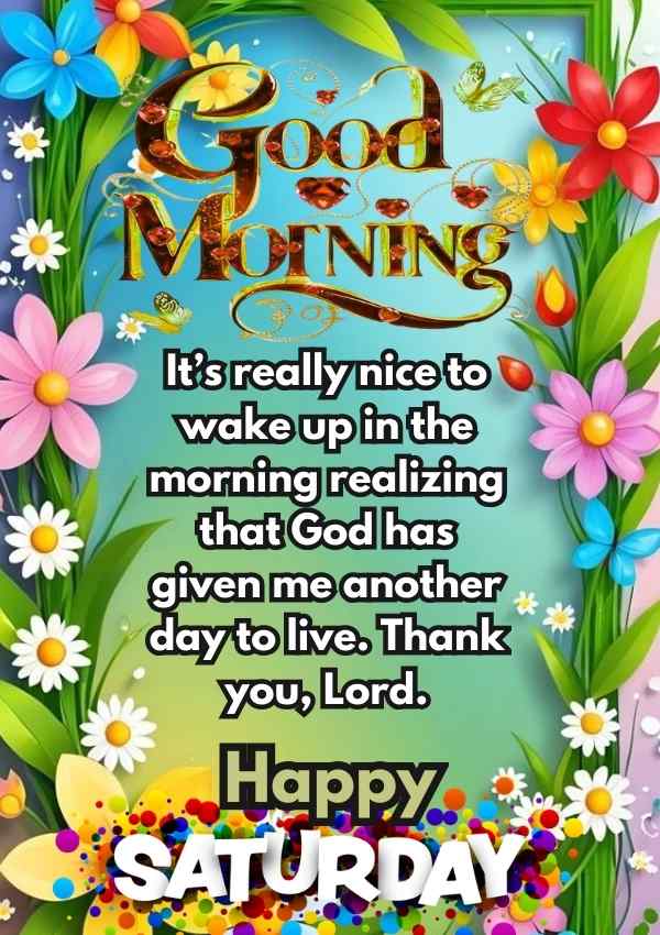 100+ Good Morning Saturday Blessings to Start Your Weekend