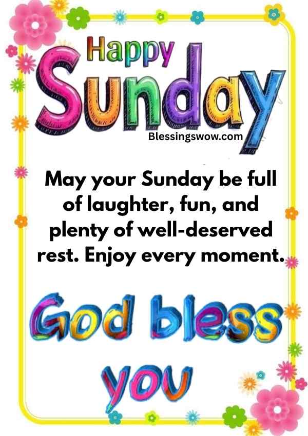 Good morning Sunday blessings image