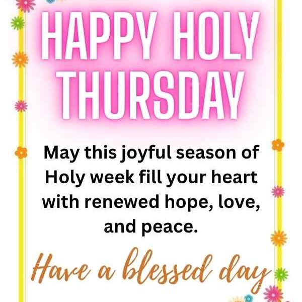 Happy Holy Thursday Blessings and Wishes 2026